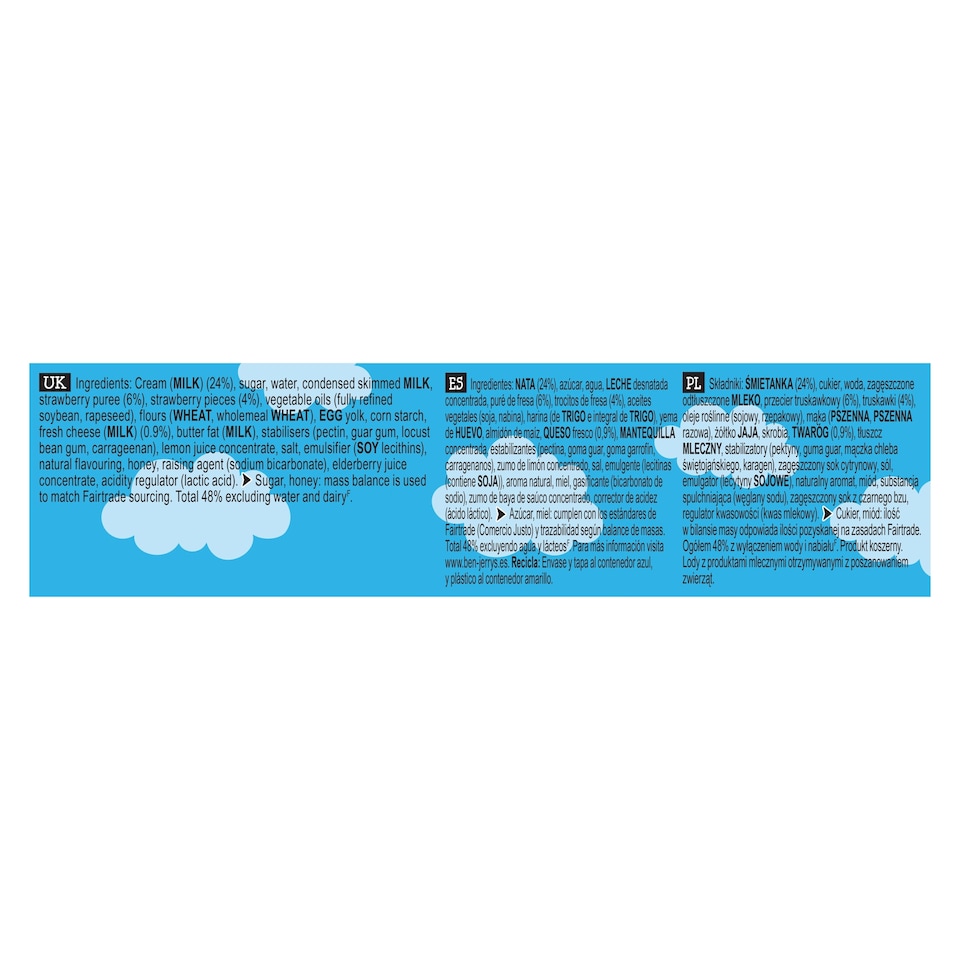 image 1 of Ben & Jerry's Strawberry Cheesecake Ice Cream Tub 465ml