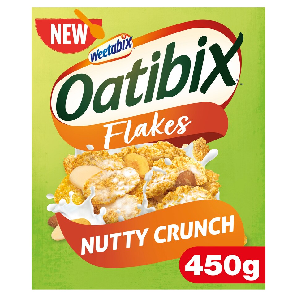 Weetabix Oatibix Flakes Nutty Crunch Cereal 450G