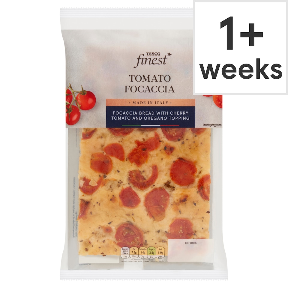 Tesco Finest Tomato Focaccia 170g