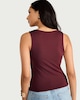 image 3 of F&F Polyamide Square Neck Vest in Purple