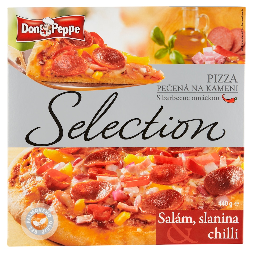 obrázok 1 z Don Peppe Selection Pizza saláma, slanina & chilli 440 g
