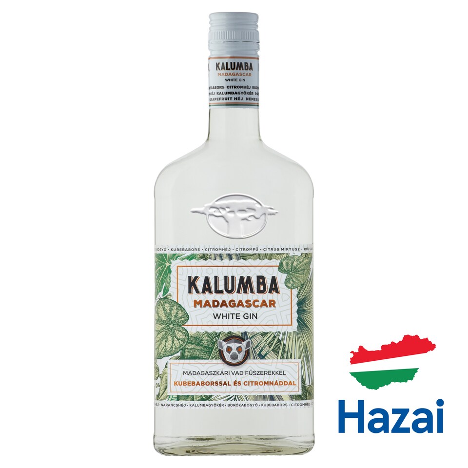 Kalumba Madagascar White Dry gin 37,5% 0,7 l 1. kép