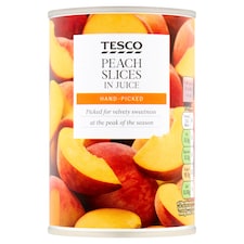 Tesco Peach Slices In Juice 410G