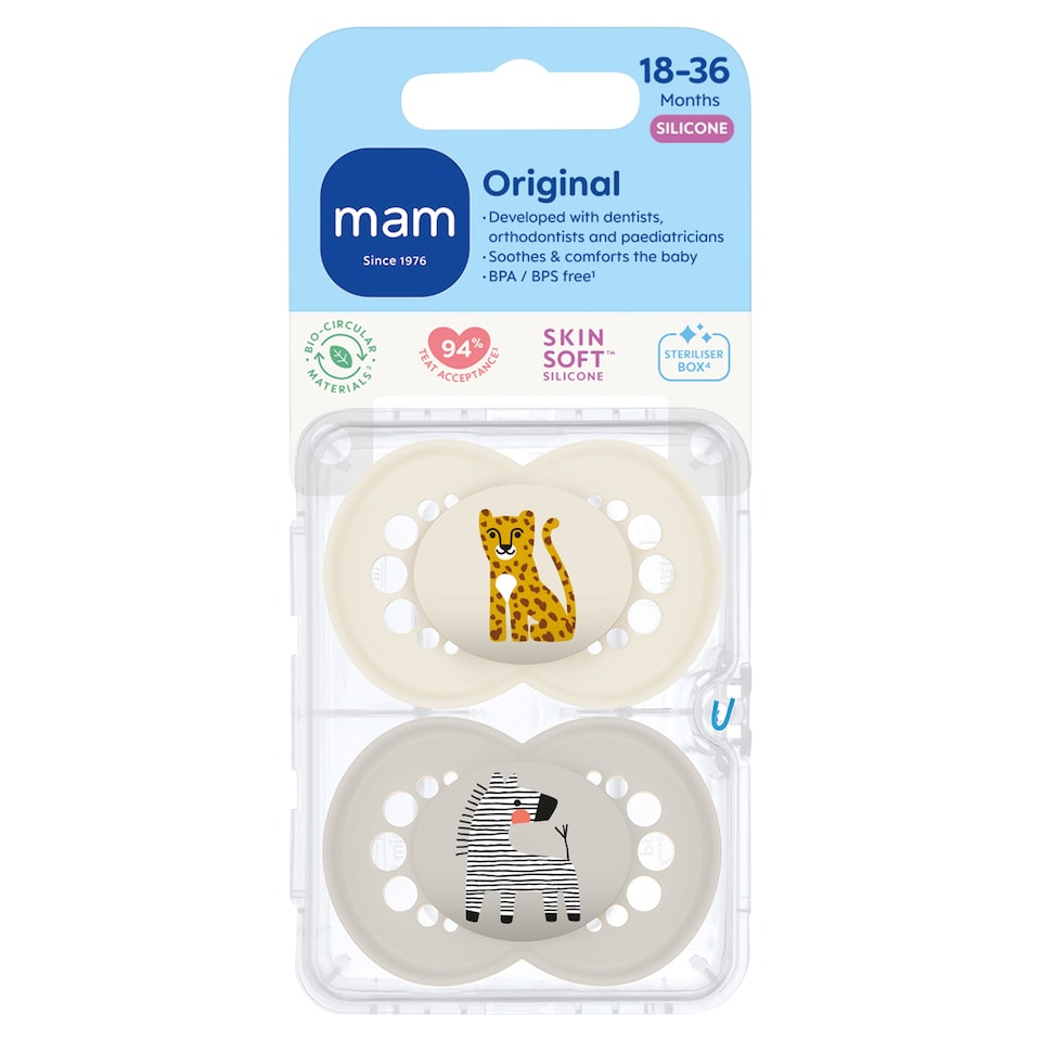 image 1 of MAM Original Soother 18-36 Months 2 pack