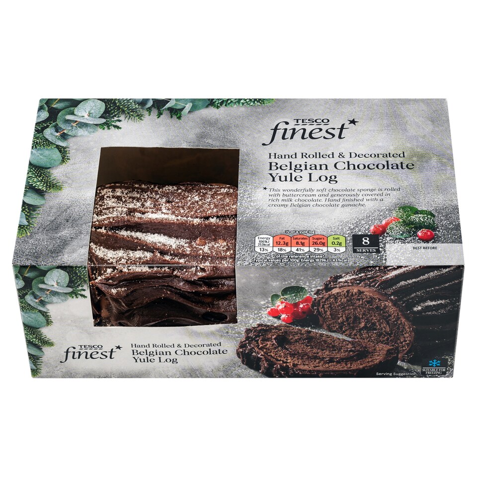 Tesco Finest Belgian Chocolate Yule Log