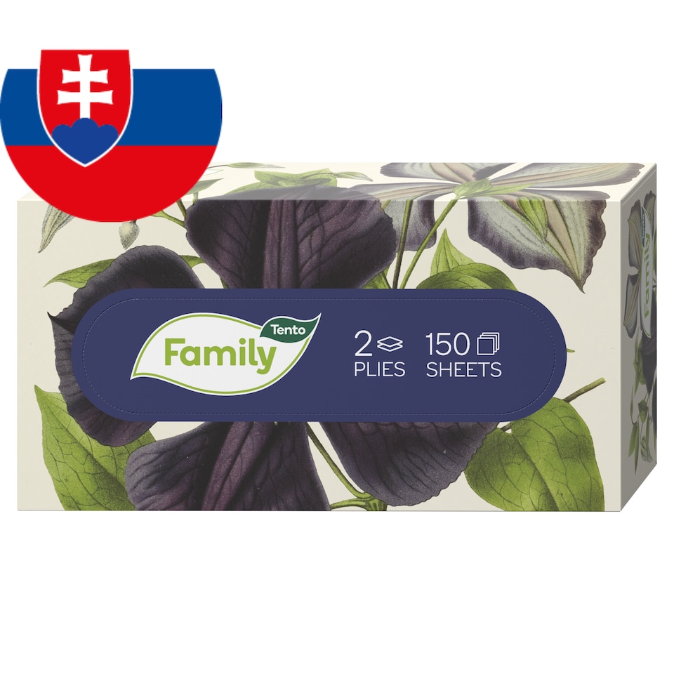 obrázok 1 z Tento Family Krabička s vreckovkami 2-vrstvové 150 ks