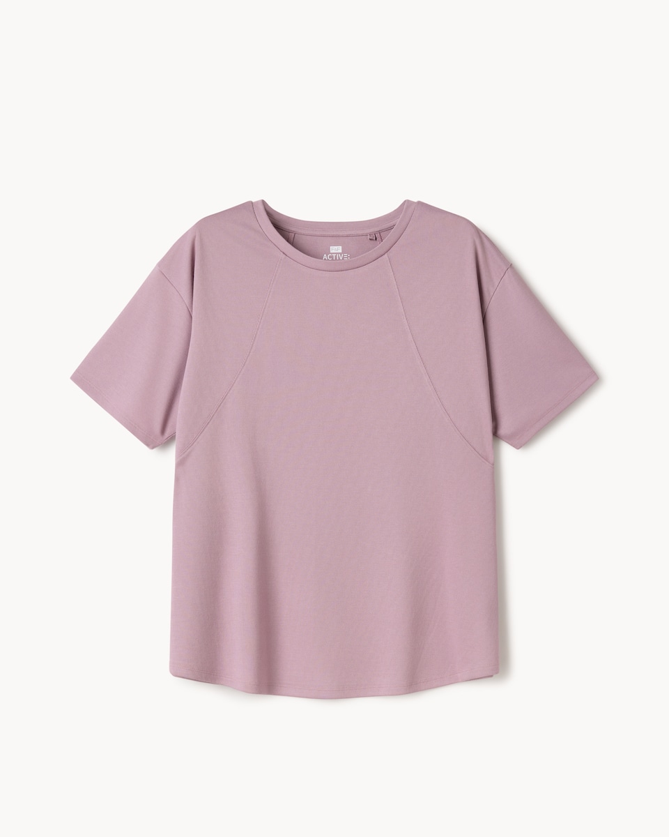 image 1 of F&F Active ULTRASTRETCH Modal Rich T-Shirt in Pink