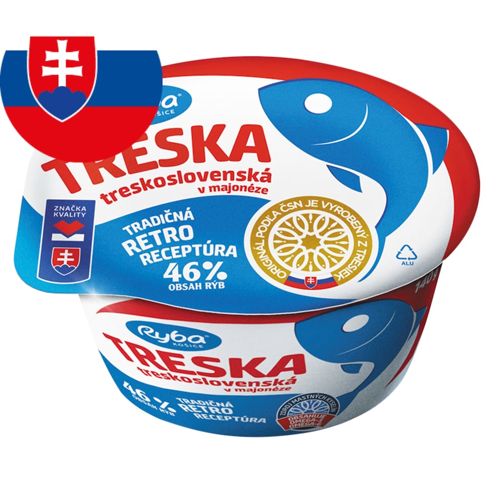 Ryba Košice Cod Cod-Slovak in Mayonnaise 140 g