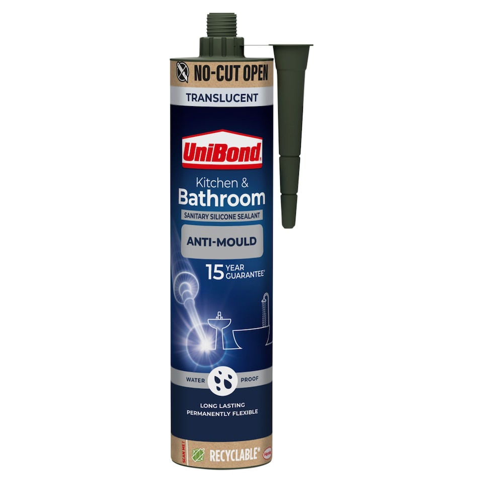UNIBOND KITCHEN & BATHROOM ANTIMOULD SEALANT TRANSLUCENT 280ML