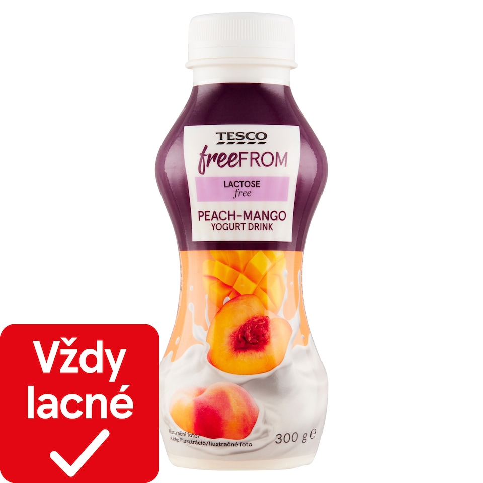 Tesco Free From Peach-Mango Yogurt Drink 300 g