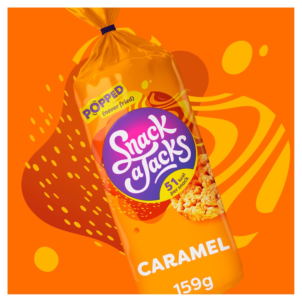 image 1 of Snack a Jacks Caramel Jumbo Rice Cakes 159g