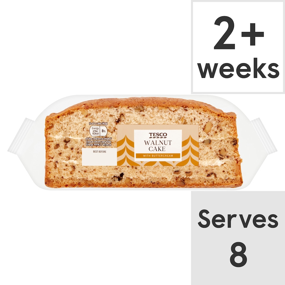 Tesco Walnut Cake with Buttercream