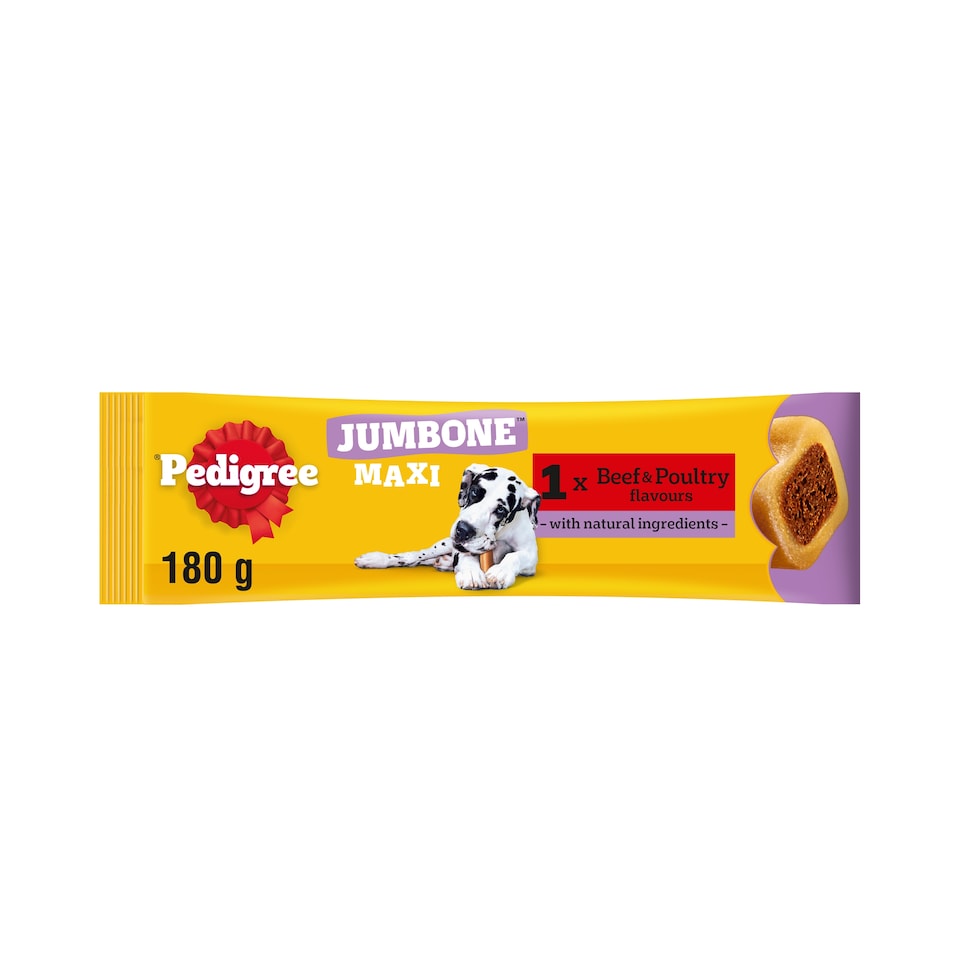 image 1 of Pedigree Jumbone Maxi Large Dog Treat Beef & Poultry 180g