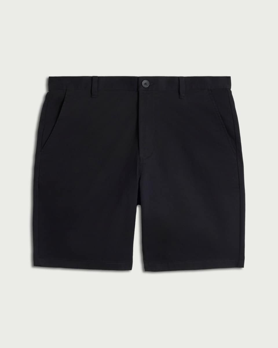 image 1 of F&F Cotton Rich Chino Shorts in Black