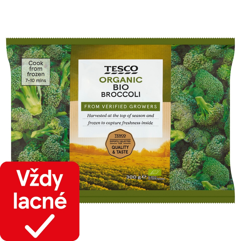 Tesco Bio brokolica 300 g
