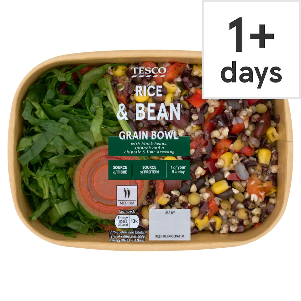 Tesco Rice & Bean Grain Bowl 200g