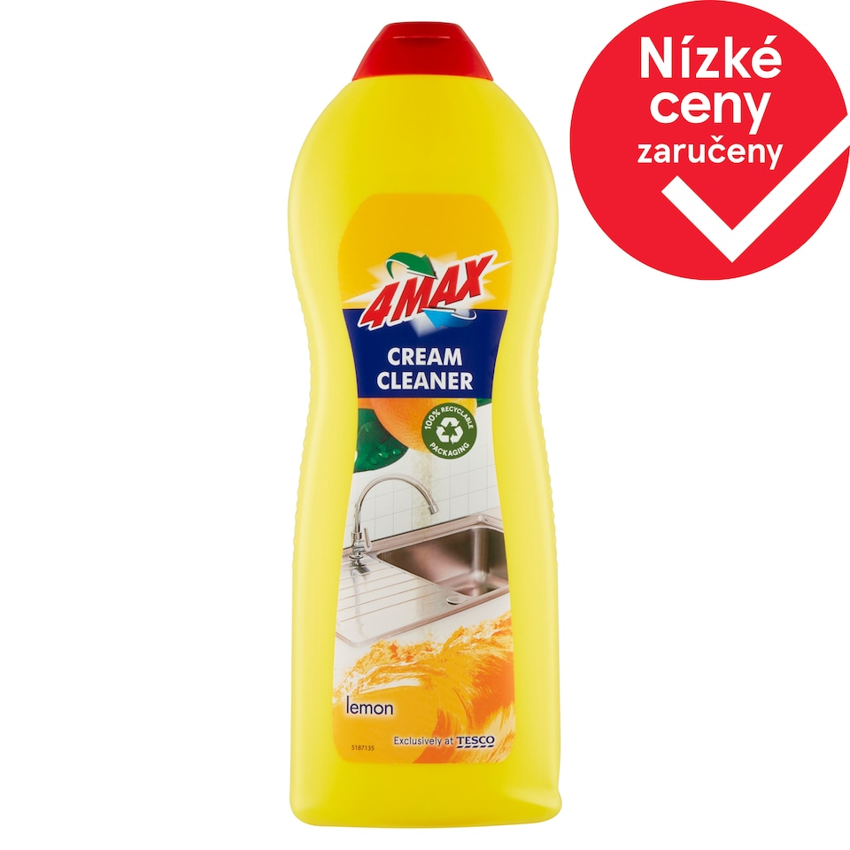 4MAX Lemon krémový čisticí prostředek 750ml