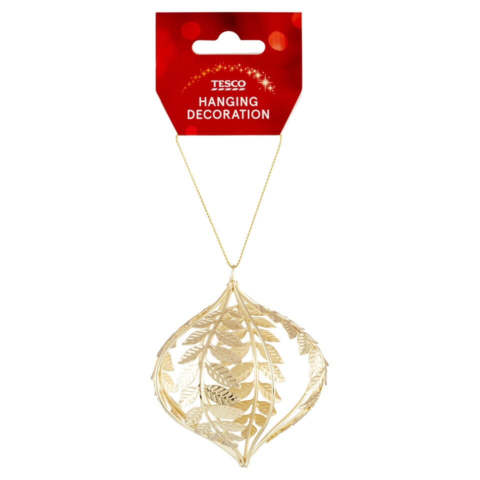 Tesco fém arany színű függődísz