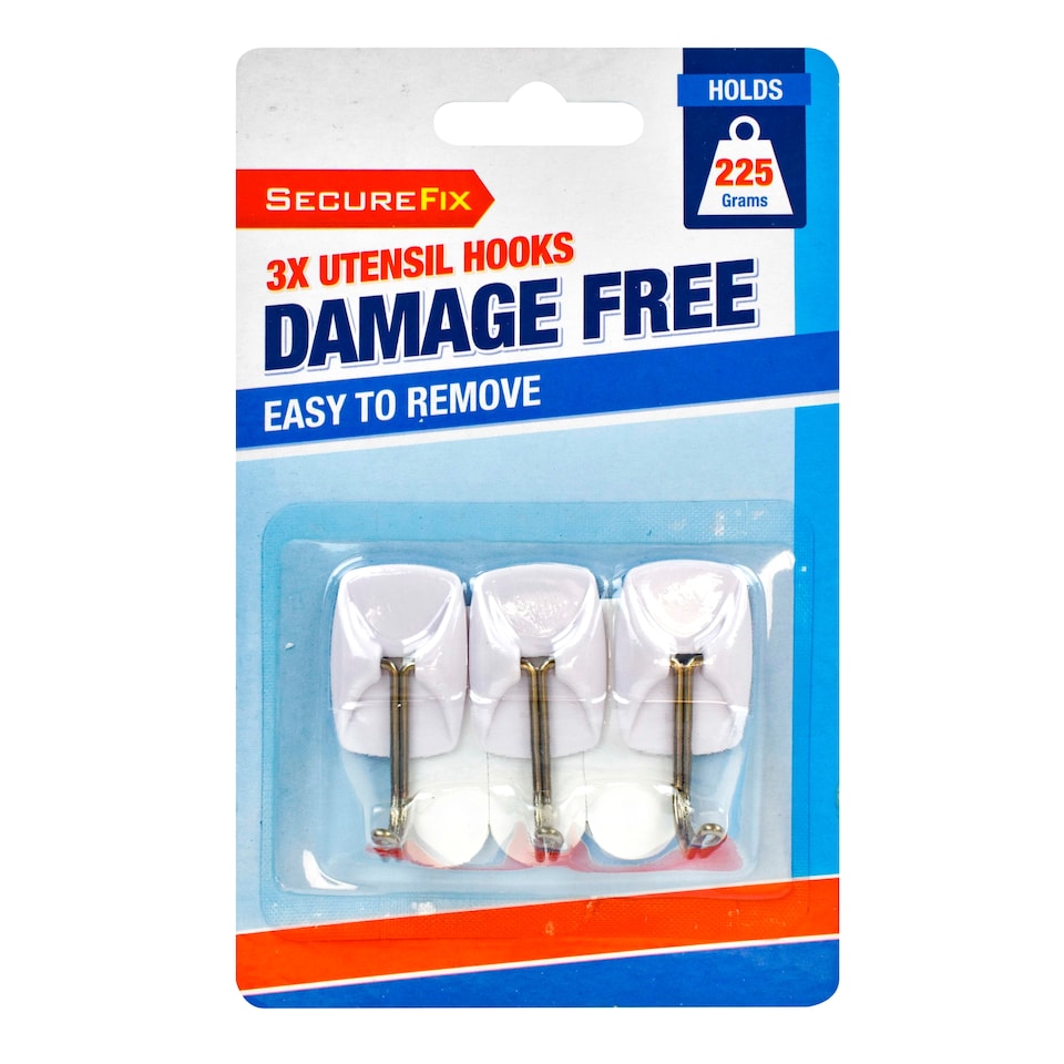 Securefix Utensil Hooks 3 Pack