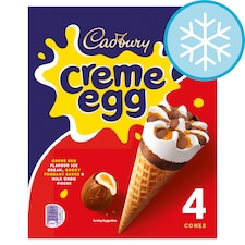 Cadbury Creme Egg Ice Cream Cones 4X100ml