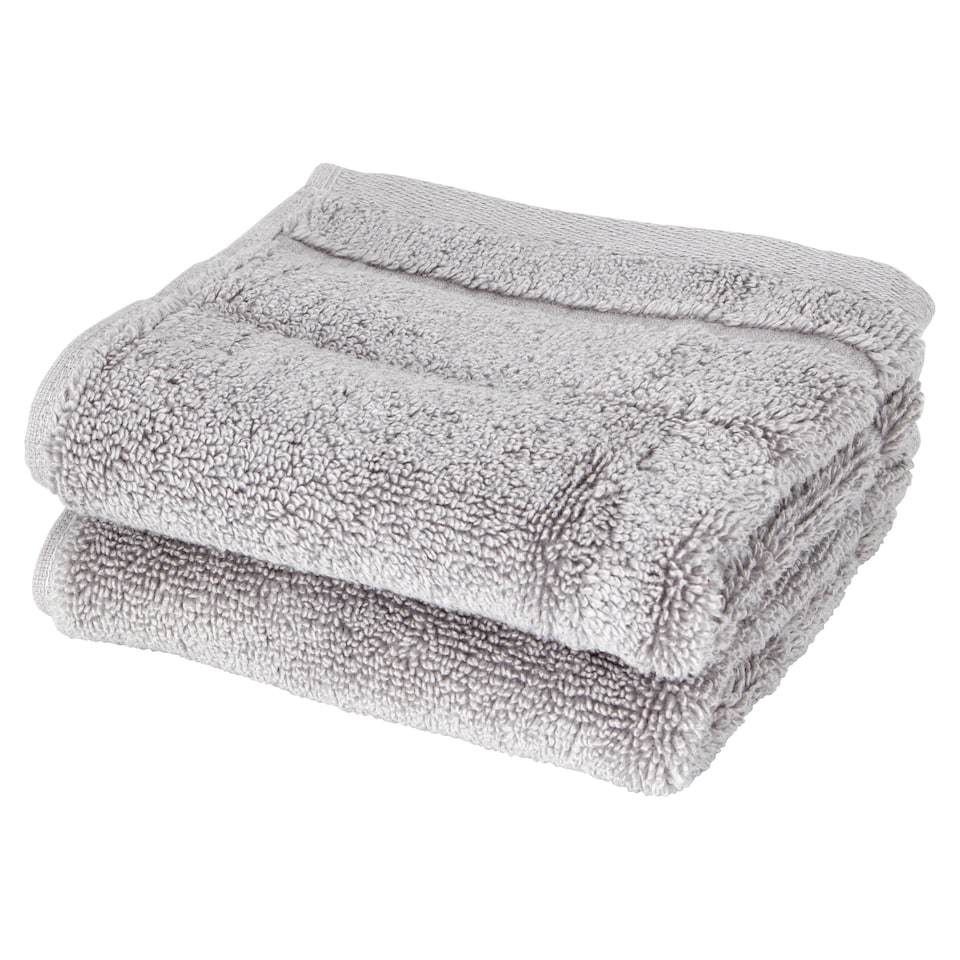 Fox & Ivy Hygro Tencel 2Pack Face Cloth Silver