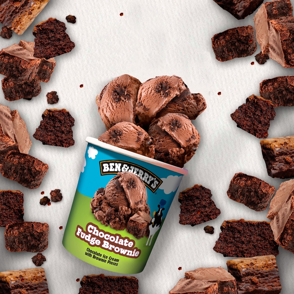 image 1 of Ben & Jerry's Chocolate Fudge Brownie Ice Cream Tub 465ml