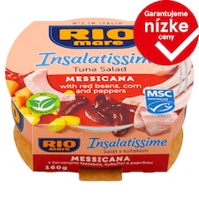Rio Mare Insalatissime Hotový pokrm z fazule, tuniaka, kukurice a zeleniny 160 g