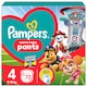 Pampers Active Baby Bugyipelenka Mancs Őrjárat Kiadás, Méret: 4, 72 Pelenka, 9kg-15kg  1. kép
