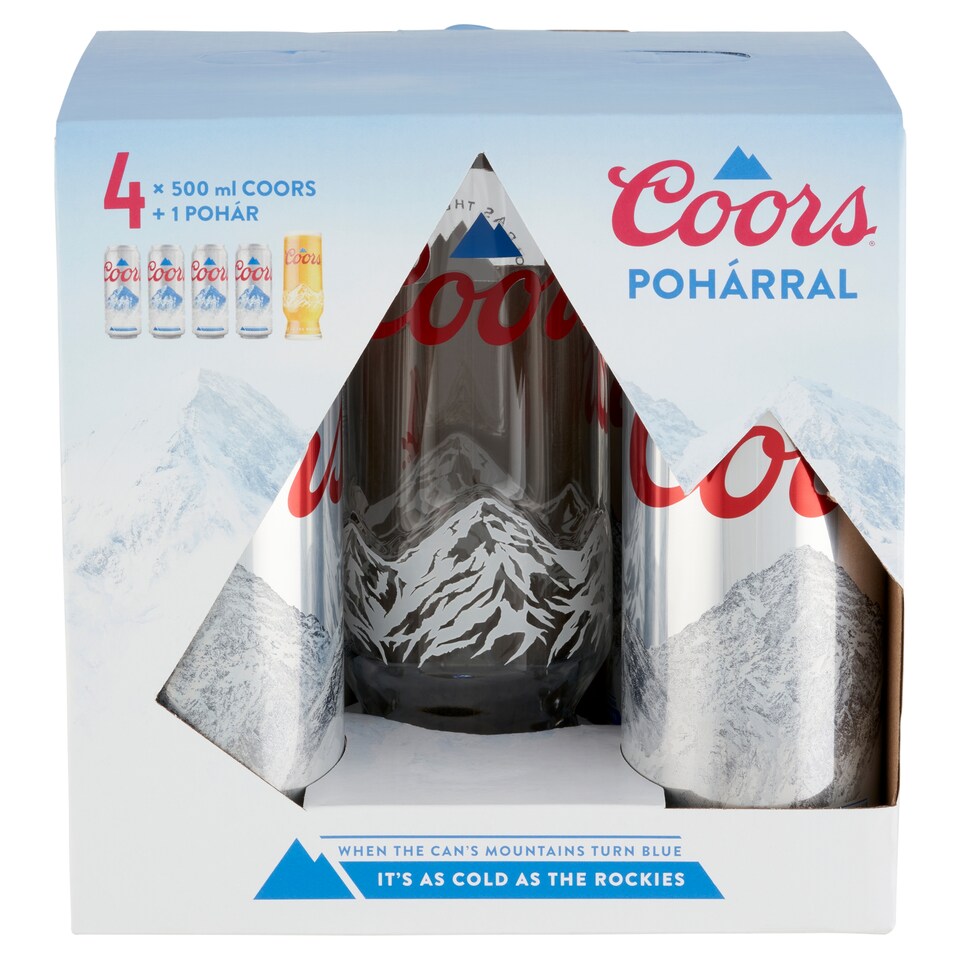 image 1 of Coors Light Beer 4,3% 4 x 500 ml + 1 Glass
