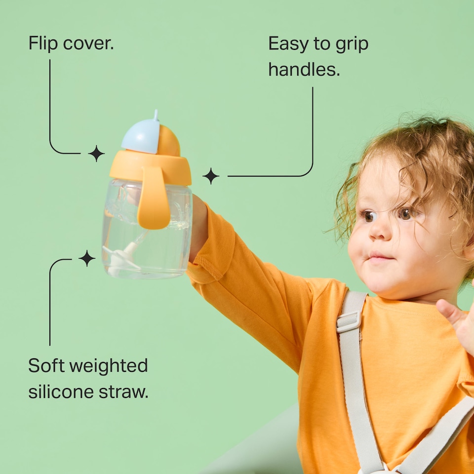 image 1 of Tommee Tippee Training Straw Cup 300Ml 6M+ Assorted