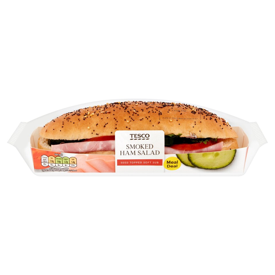 Tesco Smoked Ham Salad Sub