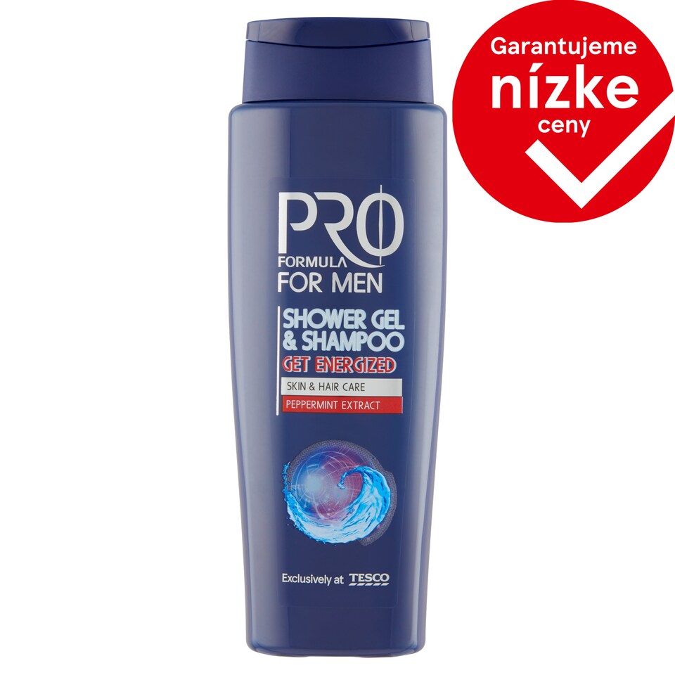 Tesco Pro Formula For Men sprchový gél a šampón Get Energized 400 ml