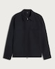 image 4 of F&F Cotton Rich Zip Up Shirt in Black