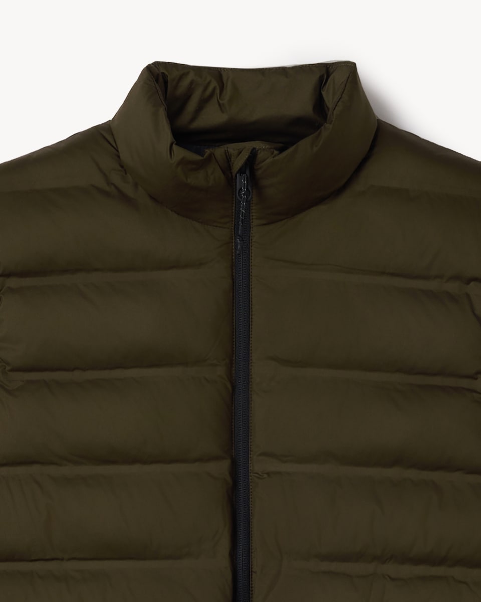 image 1 of F&F Active OUTDOOR Lightweight Warmth Thermal Gilet in Khaki