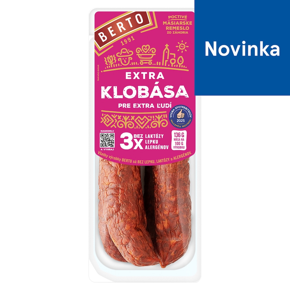 Berto Extra klobása 450 g
