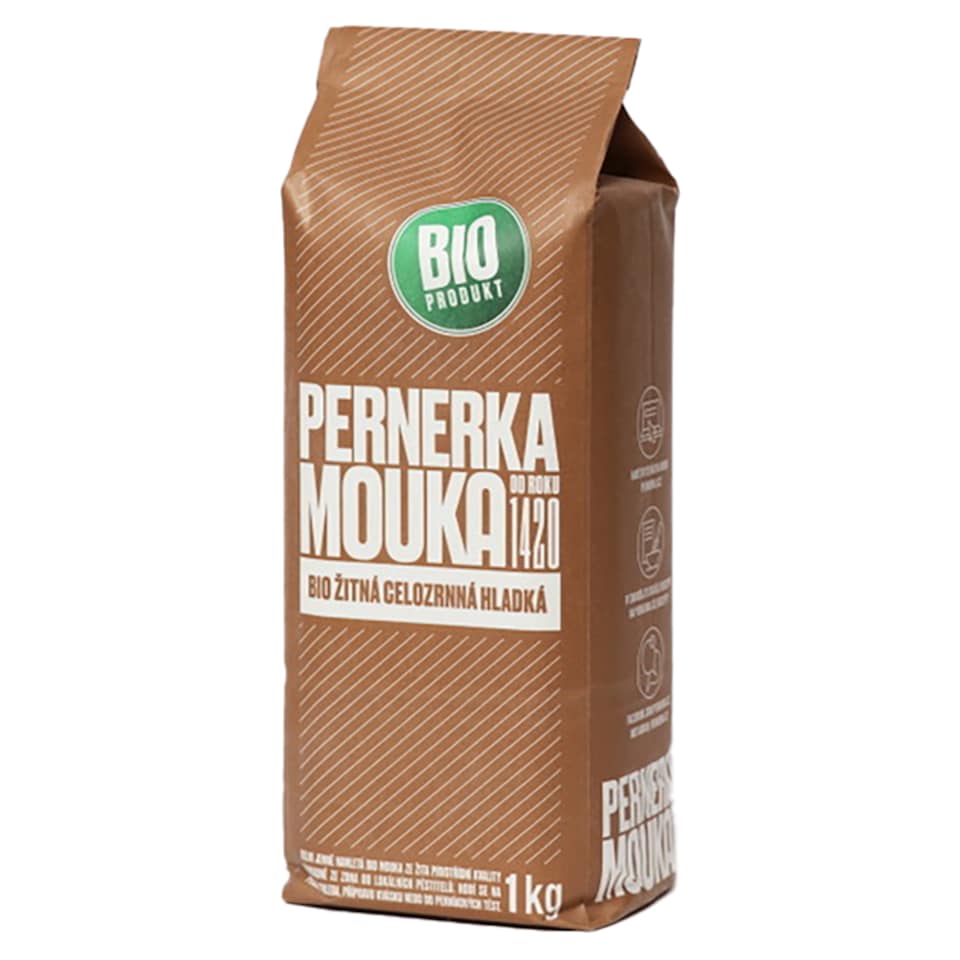Pernerka Bio mouka žitná celozrnná hladká 1kg