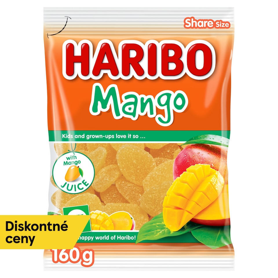 Haribo Mango ovocné želé 160 g