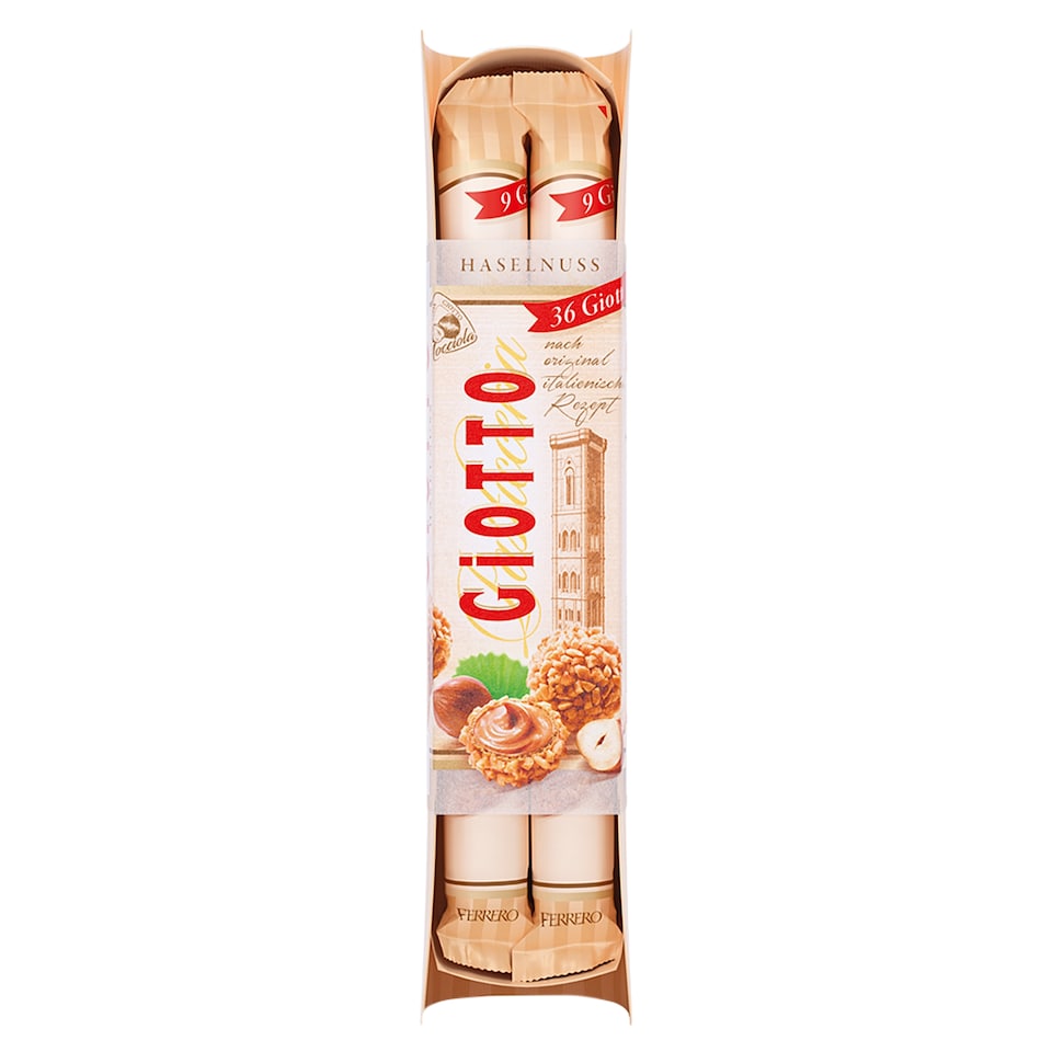 Obrázek 1 pro produkt Giotto Křupavá oplatka s jemnou náplní z mléka a lískových oříšků 4 x 38,7g