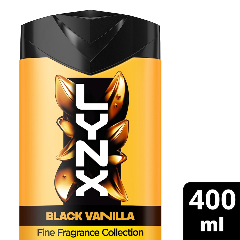 image 1 of Lynx Fine Fragrance Black Vanilla Body Wash 400ml