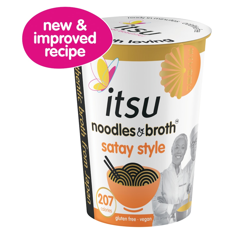 image 1 of itsu satay style instant noodles & broth pot  66g
