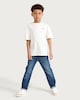 image 2 of F&F Boys Pure Cotton Printed Oversized Fit T-Shirt in Cream