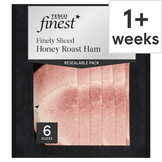 Tesco Finest Honey Roast Ham 125G Tesco Groceries
