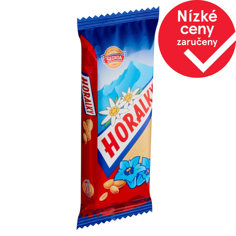 Sedita Horalky Oplatky s arašídovou krémovou náplní v kakaové polevě 50g