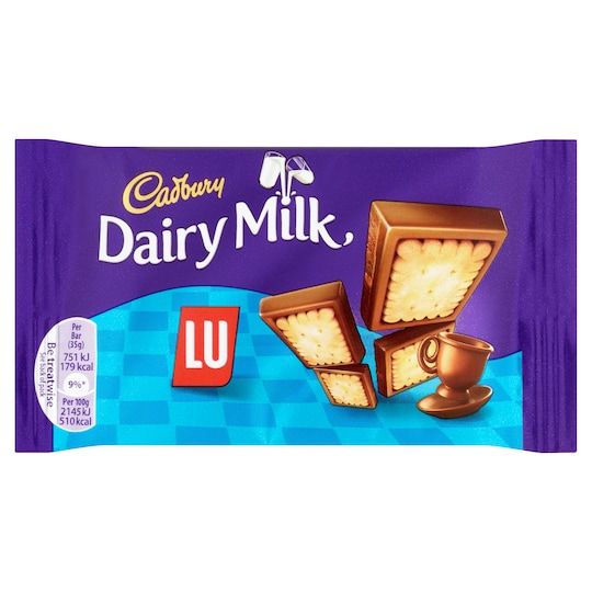 Cadbury Dairy Milk With LU Bar 35g Tesco Groceries