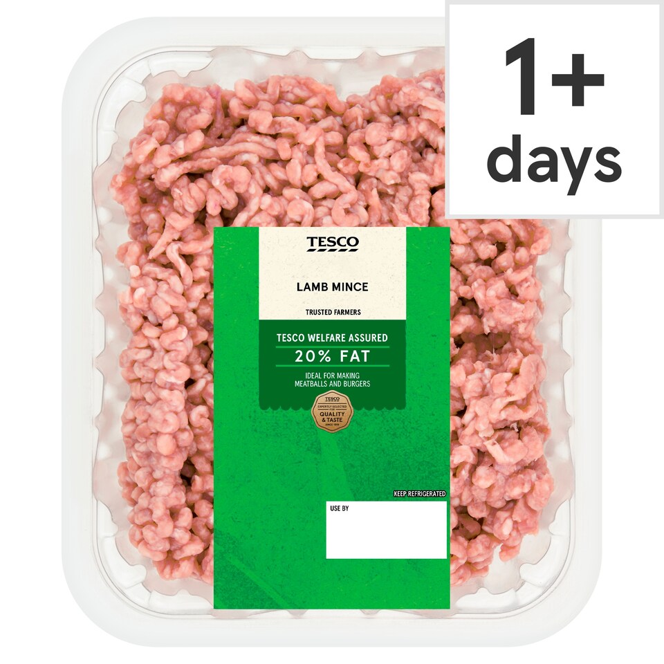 Tesco Lamb Mince 20% Fat 250g