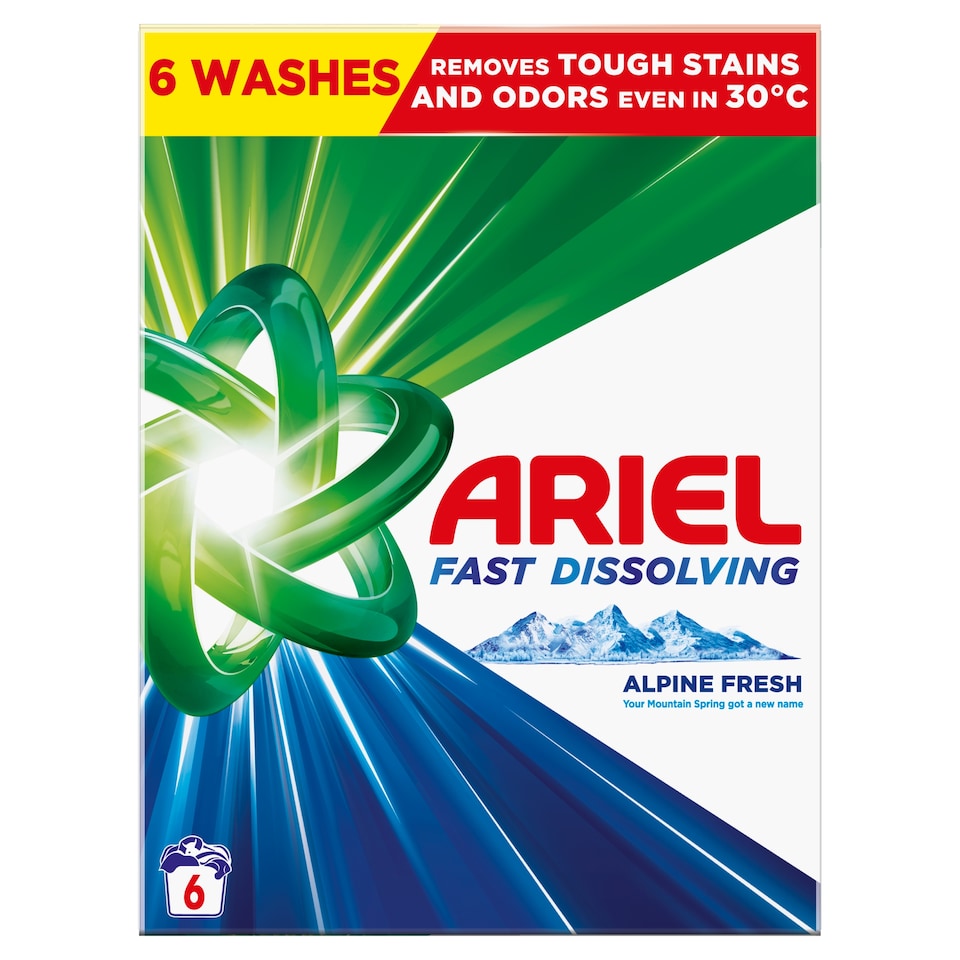 Ariel Alpine Fresh Prášok na pranie 330g, 6 praní