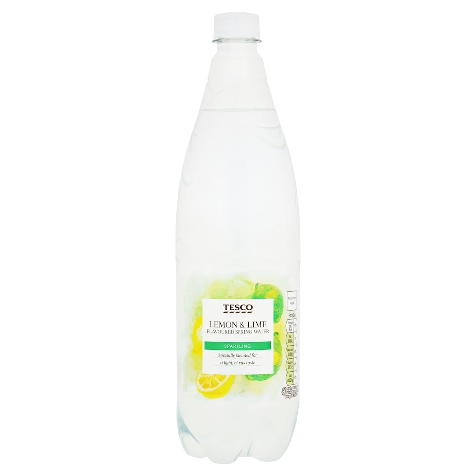 Tesco Lemon And Lime Sparkling Spring Water 1L