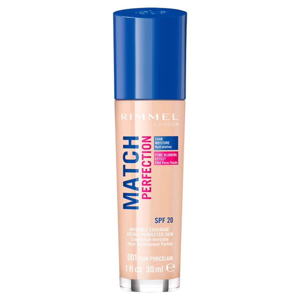 image 1 of Rimmel Foundation Match Perfection 30Ml F/Porcelain