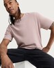 image 1 of F&F Cotton Rich Textured Crew Neck T-Shirt in Pink