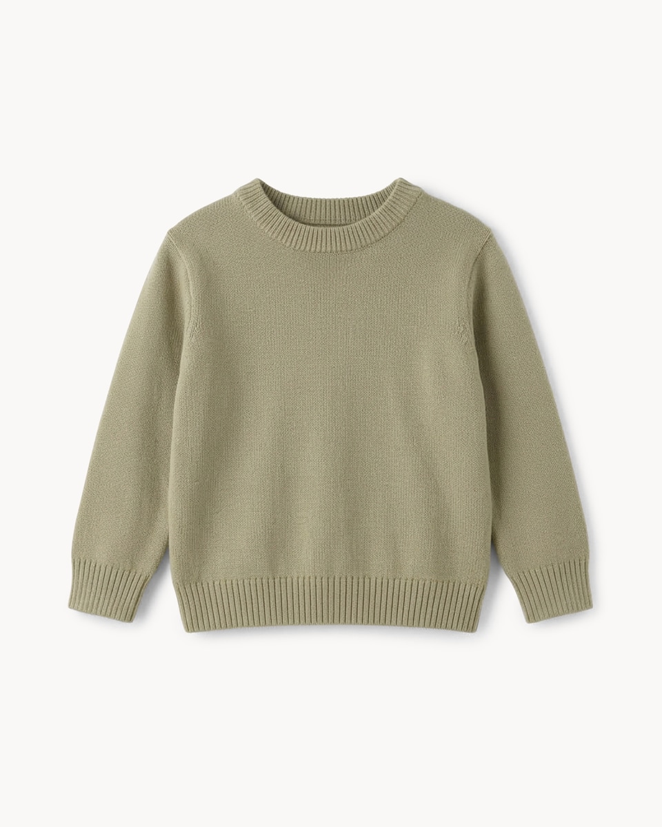 image 1 of F&F Boys Borg Gilet, Cotton Rich Sweatshirt and Trousers Set in Cream